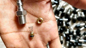 Kupler Pengisian Mini Jantan Pompa Pcp Drat Luar M10x1 Stainless