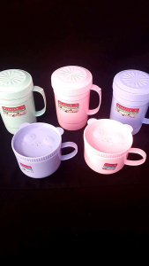 mangkuk / gelas / mug serbaguna + tutup tersedia 2 variasi