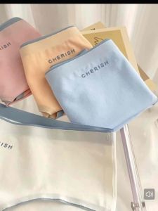 Hi.sweetie🎀[Ready Stock] 5A Mid Low Waist Cotton Seamless Panties Yoga Panties Seamless Cotton Woman Panties