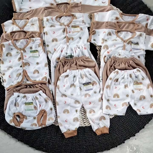 Paket Ekonomis Baju Bayi Laki-Laki 0-6 Bulan 18 Pcs
