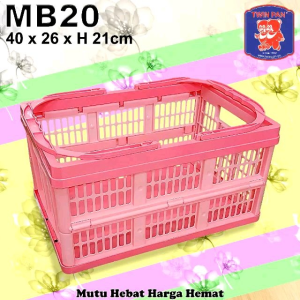 Keranjang Rak Kotak Storage Organizer Box Penyimpanan LIPAT Portable Fold Foldable SERBAGUNA Multifungsi Belanja Mainan Baju Buah Parsel Parcel Aesthetic Estetik Handle Pegangan Berpegangan PLASTIK