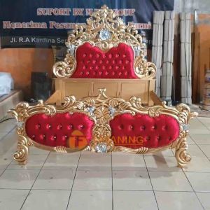 DIPAN BARONG KAYU JATI FINISHING MEWAH SANDARAN TEMPAT TIDUR UKIR MEWAH SUPER MODERN KLASIK SULTAN DEKORASI RUAG INTERIOR MURAH TATANING FURNITURE JEPARA