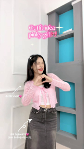 KOKO - Cardigan Rajut Bertali Kerah V Lengan Panjang Korea Style 2024