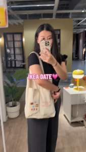 Totebag Kanvas Dua Kantong Bergambar Karakter Lucu Imut dan Tulisan Motivasi Semangat/Totebag Kanvas/Totebag Sekolah/Totebag Jalan Jalan/Bisa cod