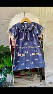 Dress Motif Pita Anak Perempuan Premium uk 1-10thn Baju Anak Terbaru