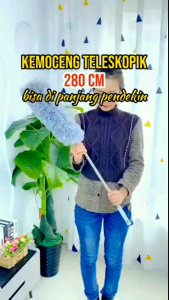 KEMOCENG TELESKOPIK VIRAL BISA PANJANG MAX 28M & BISA PENDEK