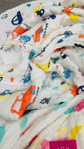 Khăn Tắm Cho Bé Sơ Sinh Chất Vải Xô Muslin Mềm Mịn Siêu Thấm Hút Nước | Khăn Tắm Cotton Cho Trẻ Em | Khăn Quấn Em Bé