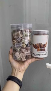 Mứt rong sụn - hộp mix trái cây - màu tự nhiên - ít đường