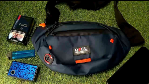 RIEL tas pinggang waterproof tas Waist bag pria tas selempang distro remaja