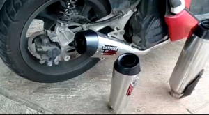 Knalpot Racing Daytona Motor matic vario 125 new vario 160 genio fino soul