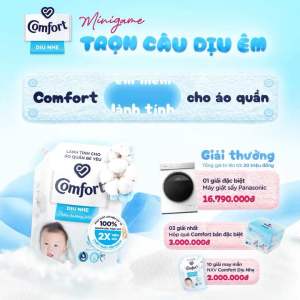 Nước Xả Vải Comfort Baby can lớn 3600ml