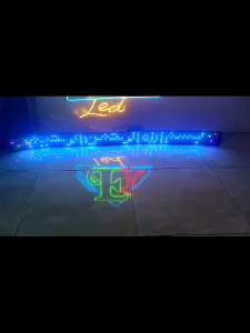 Strobo text LED ws2812 5baris