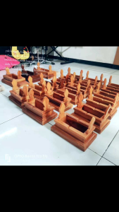 Asbak Unik dari kayu jati Milenial Production Ukuran Besar