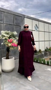 Gamis Silk Angel Brukat: Desain Elegan & Kenyamanan