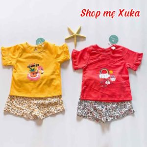 Đồ bộ tay bèo bé gái xuất Nhật Miwoo