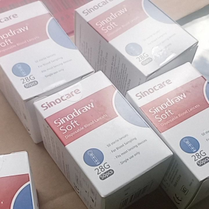 (50 kim) Hộp Kim trìn lấy máu SINODRAW chuẩn 28G kim nhỏ không đau dùng cho máy đo đường huyết SinoCare 50 Kim Sinodraw Chất Lượng Cao Công Cụ Y Tế Cho Bệnh Tiểu Đường - Lazada