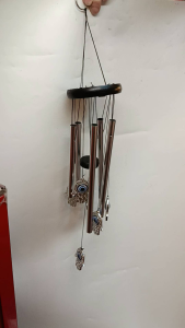 Evil Eye Windchime for Protection Evil Eye wind chime Lucky Charm for Protection Evil Eye pang sabit sa door Fengshui Evil Eye lucky charm home decor Evil Eye Protector Wall Hanging Evil Eye Lucky Charm Pampaswerte windchime outdoor evil eye windchime