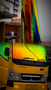 PRODUK KACA FILM BUNGLON HIJAU baru/CHAMELEON L 138CM / KACA FILM PELANGI TERMURAH