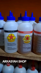 LEM BINTANG EPOXY HARDENER RESIN PUTIH 1/2KG (LEM KAYU LEM 2 KOMPONEN LEM SUPER KUAT) Lem Untuk Stationery - Lazada