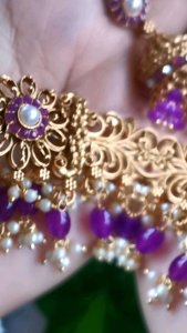 PURPLE HIGHNECK CHOKER SET COLLECTIONS