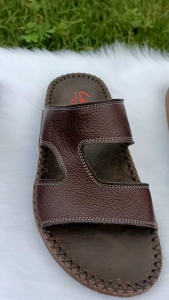 Dép nam quai ngang thời trang DT123 thoáng khí ôm chân may viền thủ công chắc chắn