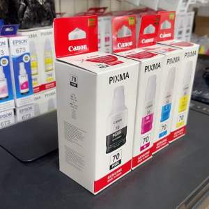 Canon Genuine ink G1 70: Black & Colored Ink Cartridges