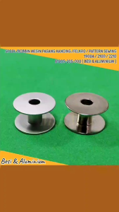 Bobbins - Spool - Spul - Bobbin - Palet Benang untuk Mesin Jahit Pasang Kancing Otomatis/Felkro/Pattern Sewing 1900A/210D/2210 B1805-205-000 BESI - ALUMINIUM