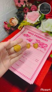 ECLATIA!! Cincin perhiasan wanita emas muda kadar 35% cincin mewah dan elegan