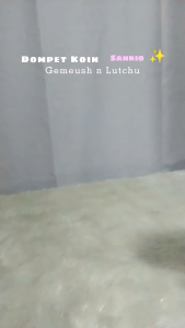 Dompet Koin Sanrio Gantungan Tas Bulu Pouch Uang Karakter Kuromi Cinnamoroll Melody Hello Kitty Purin