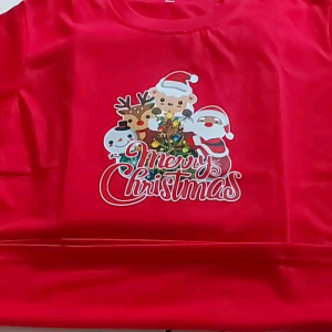 Kaos Natal Couple Keluarga Family Atasan Baju Oblong Lengan Pendek Katun PE