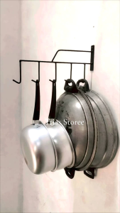 Gantungan Panci Serbaguna Tempel Dinding Tebal Anti Karat