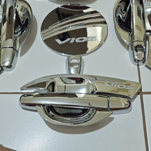 Toyota Vios 2013 2014 2015 2016 2017 2018 Gen 3 Superman Door Handle Bowl Gas Tank Decorative Cover Chrome