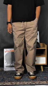 Celana Chino Pria Sam Gombrong Twill Stretch – Celana Panjang Cowok Kekinian Adem & Nyaman