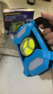 Senter + Lampu Emergency LED Solar Panel 3 in1 Multifungsi MS-1230 Tenaga Surya Cahaya Putih