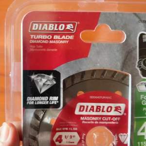 Diablo 4-1/2 in. Turbo Rim Masonry Diamond Cut Off Blade Value Pack (2-Pack)