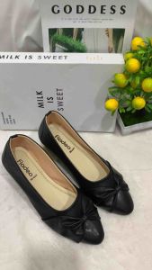 Sepatu Flatshoes Wanita Fladeo Model Pita Terbaru Kekinian Model Imut Trend 2025 Kerja Casual Karet