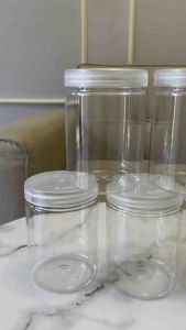 Toples Nastar Jar 300ml 400 600 750ml 1000ml Toples Nastar Toples Bumbu Toples Bening Plastik Toples Tabung Silinder 750ml / Toples Kue 750 gram Toples Nastar Toples Lebaran