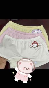 Set 3 quần chip đùi bé gái Gee vải sợi tre gỗ sồi in hình dễ thương mềm mát dễ chịu bé mặc cực thích