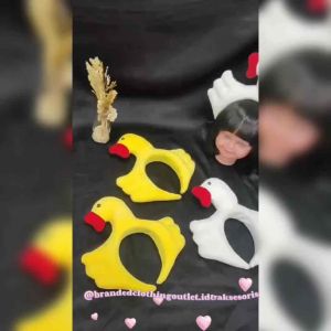 BANDO BEBEK IMPORT PREMIUM / BANDO KOREAN STYLE / BANDO BEBEK ELASTIS / BANDO KARAKTER LUCU / CUTE DUCKS HAIRBAND / BBA9815