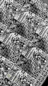 Kain Batik Cap Garutan 2 Series - Motif Bunga Kombi Series - Batik Cap (Bukan Batik Print) - Fashion Batik Pria Wanita - Batik Kombinasi