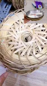 Rế tre đan lót chảo nồi niêu - làm bằng thủ công đẹp mắt