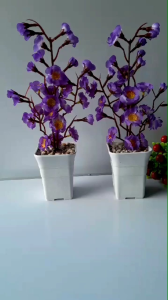 Azgalery PBP15 / Pot Bunga Hias Plastik tanaman Palsu Bonsai Dekorasi Rumah Artificial pot plastik