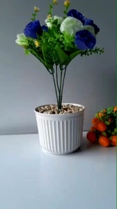 DODORY PT25 Pot Tanaman Hias Bunga Hias Plastik Ornamen Pot Bonsai Bunga Pajangan Rumah Artificial