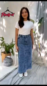 Theana Rok Jeans Skirt Panjang