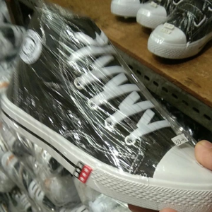 SEPATU SEKOLAH N/B BOT HITAM PUTIH SOL PUTIH SDSMPSMA TERLARIS