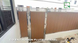 Co-extrusion fluted panel ( Outdoor material)