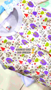 1Set 3Pasang Baby Baju Tidur New Born Sleepsuit Pajamas Lenggan panjang