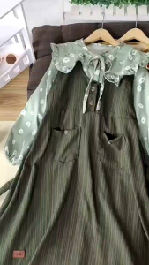 Gamis Overall Anak Perempuan Orisabilaqu 3in1 Dress Azura Free Pashmina