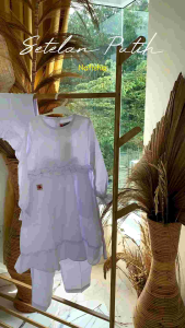 Mawar Fashion - Gamis Putih Anak / Setelan Putih Anak / Gamis Manasik Anak