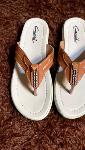 Sandal jepit wanita canvil//sandal jepit kekinian//sandal canvil motif